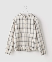 ドビーチェック ビックシルエット フーディー / Dobby BigCheck Hooded