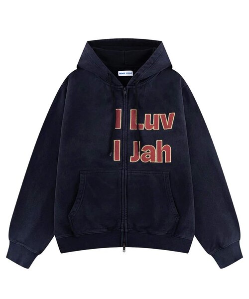 WOKE EDGE / ウォークエッジ I Luv I Jah Zip Hoodie｜ジョイント