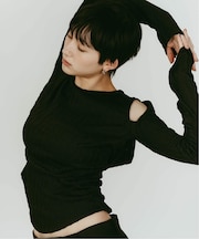 Knuth Marf/クヌースマーフ hooded jacquard top