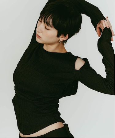 Knuth Marf/クヌースマーフ hooded jacquard top