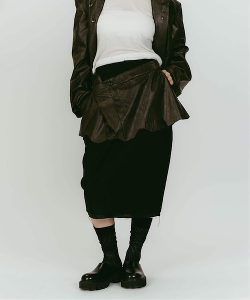 Knuth Marf/クヌースマーフ cut layered mid length skirt｜ジョイント