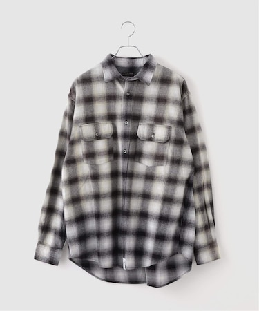 F-LAGSTUF-F/フラグスタフ SUNFADE L/S NEL SHIRT