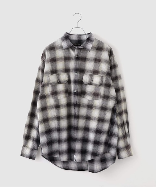 F-LAGSTUF-F/フラグスタフ SUNFADE L/S NEL SHIRT