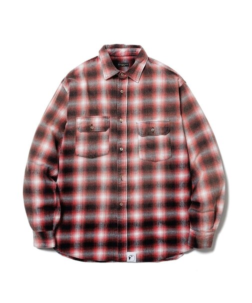 F-LAGSTUF-F/フラグスタフ SUNFADE L/S NEL SHIRT