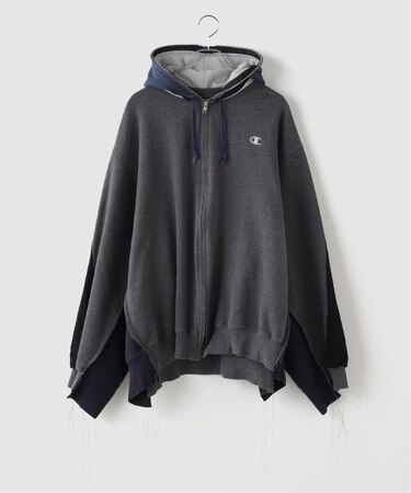 DISCOVERED / ディスカバード Band Tee Dolman Zip Hoodie