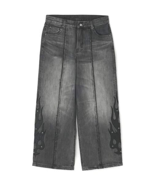 SUPPLIER / サプライヤー Fire Tribal Leather Patch Baggy