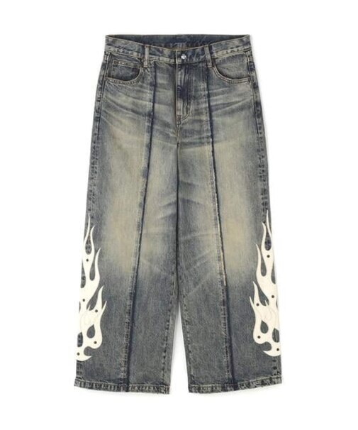 SUPPLIER / サプライヤー Fire Tribal Leather Patch Baggy