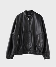 フェイクレザー スタンドブルゾン /  FAUX LEATHER STAND BLOUSON