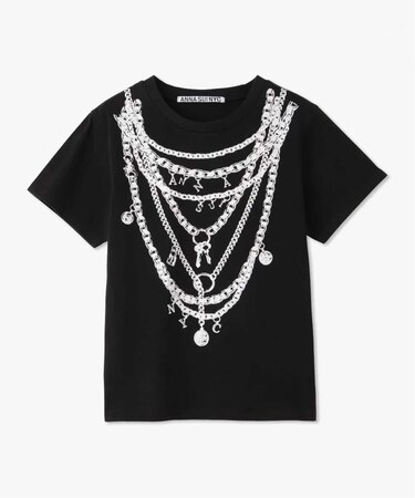 ANNA SUI NYC / アナスイエヌワイシー フェイクアクセサリープリントTシャツ