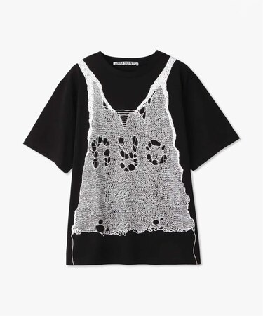 ANNA SUI NYC / アナスイエヌワイシー トロンプルイユプリントビッグTシャツ