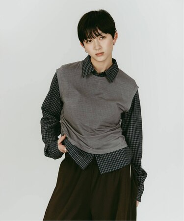 Knuth Marf/クヌースマーフ 2-piece layered compact shirt