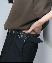 NOCTO ARCHIVE/ノクト アーカイブ Studded Leather Belt