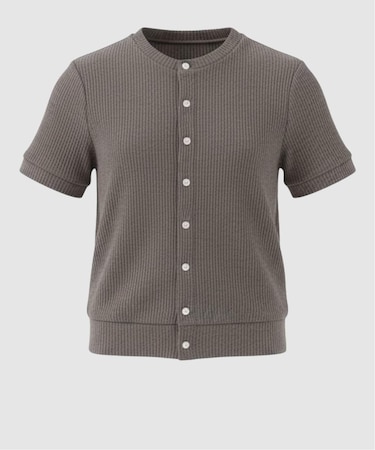 NOCTO ARCHIVE/ノクト アーカイブ Collarless S/S  Cardigan