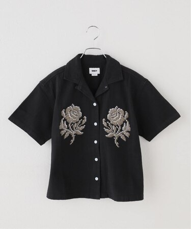 OBEY / オベイ ROSES EMBELLISHED SS SHIRT