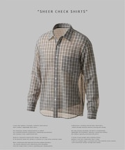 シアー チェック シャツ / SHEER CHECK SHIRTS