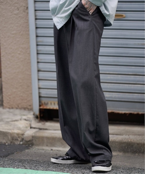 フロントジップスラックス / J Front Zip Slacks