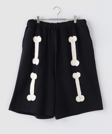 DISCOVERED / ディスカバード BONE CROCHET SWEAT SHORTS