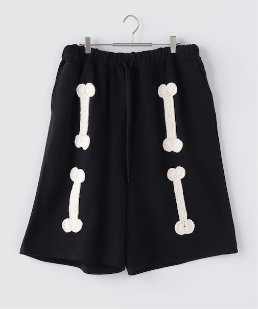 DISCOVERED / ディスカバード BONE CROCHET SWEAT SHORTS