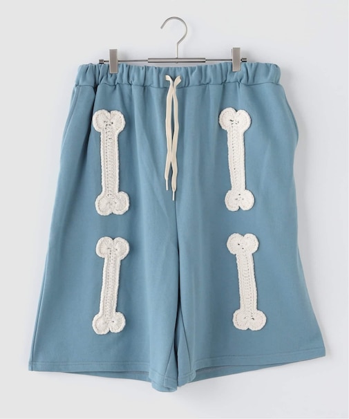 DISCOVERED / ディスカバード BONE CROCHET SWEAT SHORTS