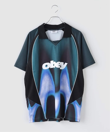 OBEY / オベイ BLURRED SOCCER JERSEY