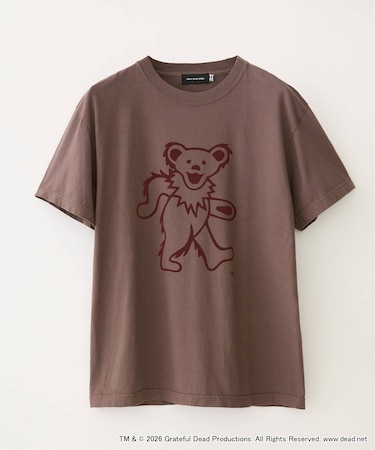 GOOD ROCK SPEED / グッドロックスピード DANCING BEAR FLOCKED PRINT T-SHIRT