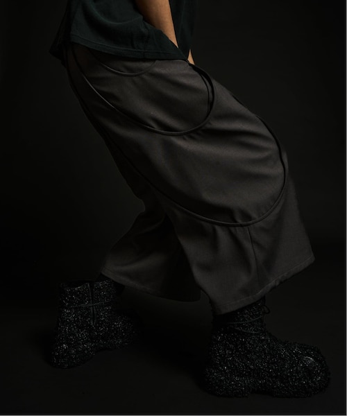 goat essence TUCK WIDE SHORTS サイズ2 グレー GOAT ESSENCE / ゴートエッセンス TUCK CURVE WIDE SHORTS｜ジョイント
