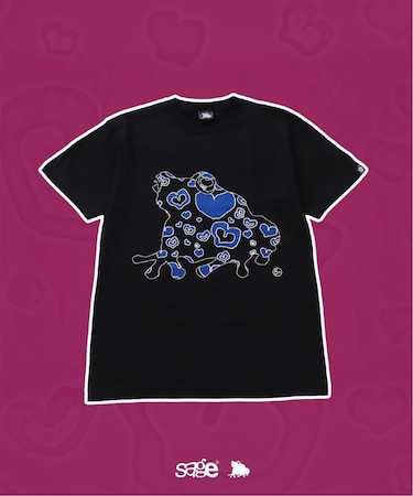 SAGE / セイジ 別注 Heart-Filled FROG S/S Tee