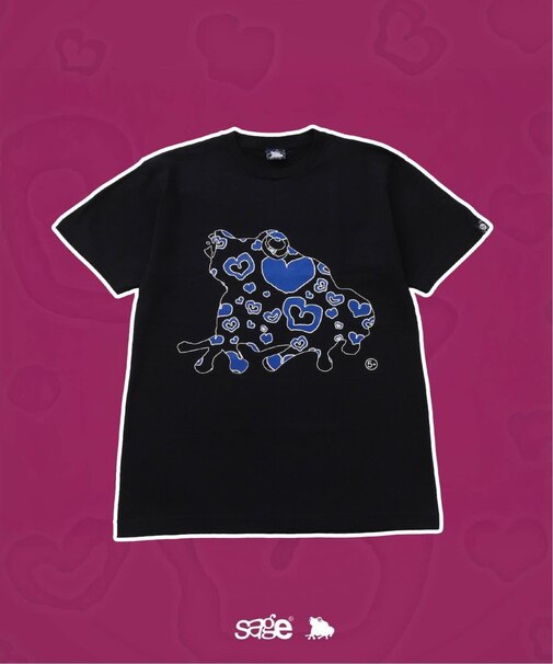 SAGE / セイジ 別注 Heart-Filled FROG S/S Tee