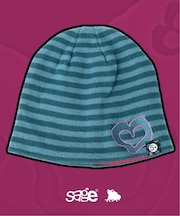 SAGE / セイジ 別注 Heart Striped beanie