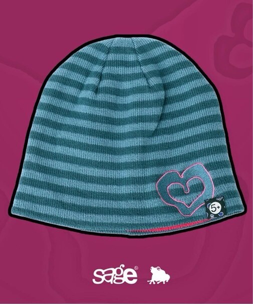 SAGE / セイジ 別注 Heart Striped beanie