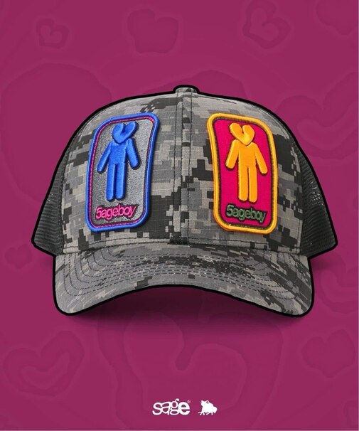 SAGE / セイジ 別注 Heart Signal Camo Mesh Cap