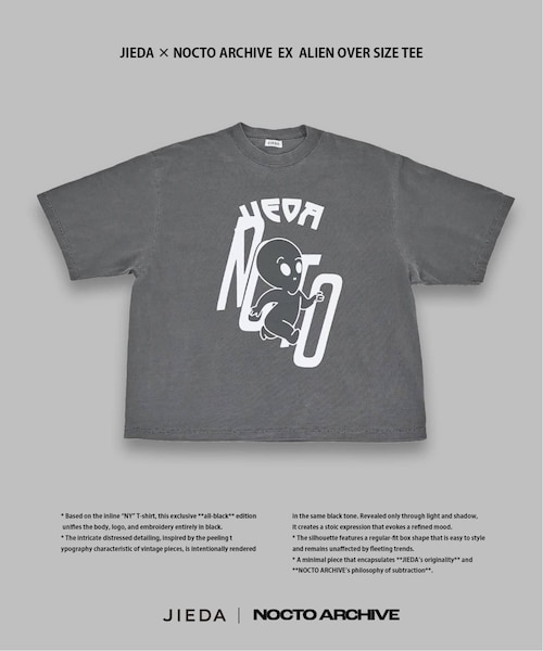 Night Gallery 75着限定 YMO Tシャツ JIEDA × NOCTO ARCHIVE 別注 ALIEN OVER SIZE TEE｜ジョイントワークス