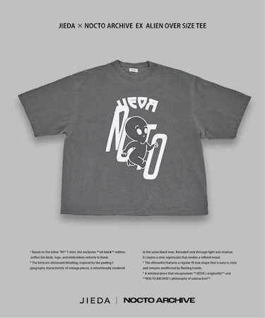 JIEDA × NOCTO ARCHIVE 別注 ALIEN OVER SIZE TEE