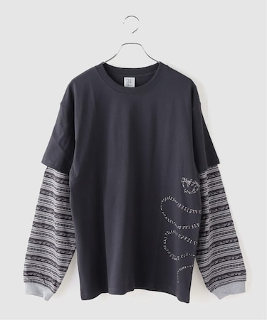 YESEYESEE / イエスアイシー Y.E.S Jacquard Stripe Layerd