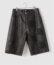 KB×MARK POINT LEATHER SHORTS