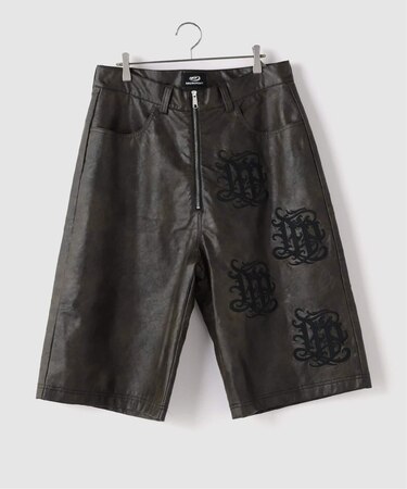 KB×MARK POINT LEATHER SHORTS