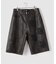 KB×MARK POINT LEATHER SHORTS