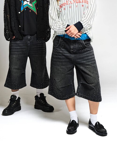 ラインストーン デニムショーツ / J Rhine Stone Denim Shorts