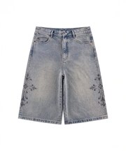 SUPPLIER / サプライヤー Cross Rhinestone Baggy Denim
