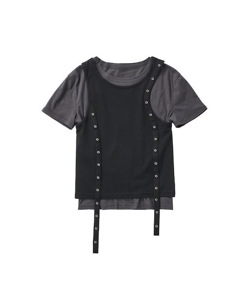 Knuth Marf / クヌースマーフ 2piece layered tank tee