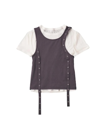 Knuth Marf / クヌースマーフ 2piece layered tank tee