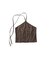 Knuth Marf / クヌースマーフ suede bustier top