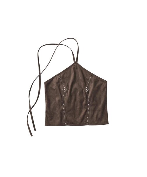 Knuth Marf / クヌースマーフ suede bustier top