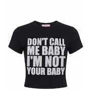 SupBaby by SUPPLIER I'm Not Your Baby Cropped Tee