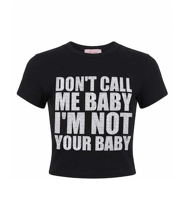 SupBaby by SUPPLIER I'm Not Your Baby Cropped Tee