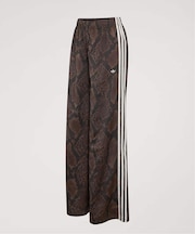adidas originals SATIN SNAKE PRINT WIDE LEG TRACK PANTS