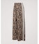 adidas originals SATIN SNAKE PRINT WIDE LEG TRACK PANTS