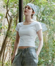 Knuth Marf / クヌースマーフ layered crewneck tee