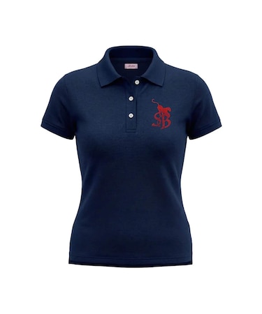 SupBaby by SUPPLIER Rhinestone Leopard Logo Polo Shirt