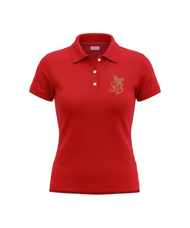 SupBaby by SUPPLIER Rhinestone Leopard Logo Polo Shirt